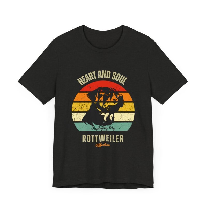 Heart n Soul Displaying My Rottweiler Affection T-Shirt – Unisex Jersey Short Sleeve Shirt - Image 10