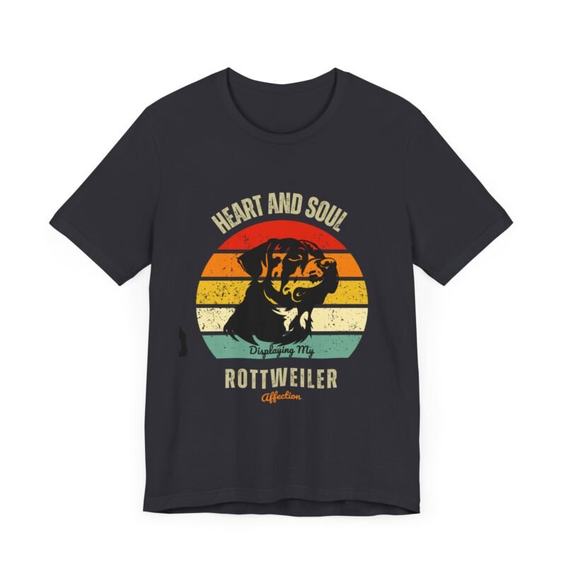 Heart n Soul Displaying My Rottweiler Affection T-Shirt – Unisex Jersey Short Sleeve Shirt - Image 24
