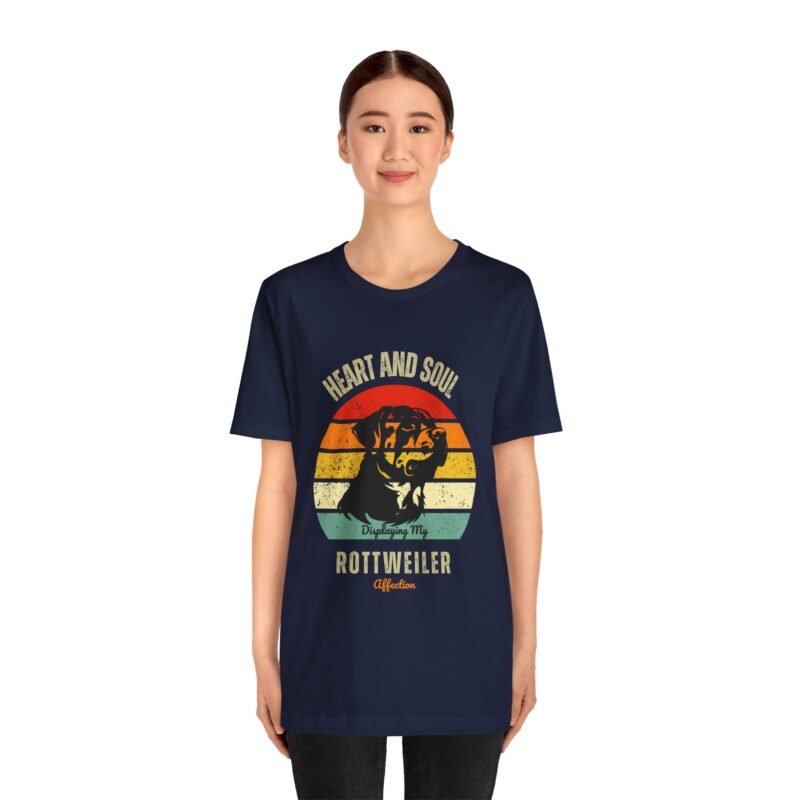 Heart n Soul Displaying My Rottweiler Affection T-Shirt – Unisex Jersey Short Sleeve Shirt - Image 33