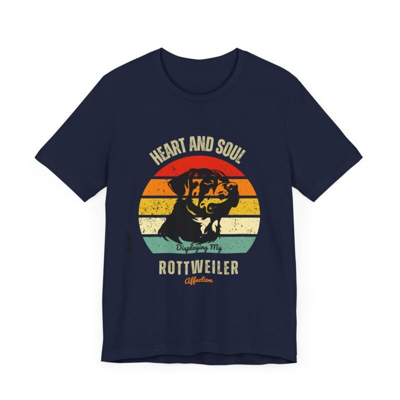 Heart n Soul Displaying My Rottweiler Affection T-Shirt – Unisex Jersey Short Sleeve Shirt - Image 31