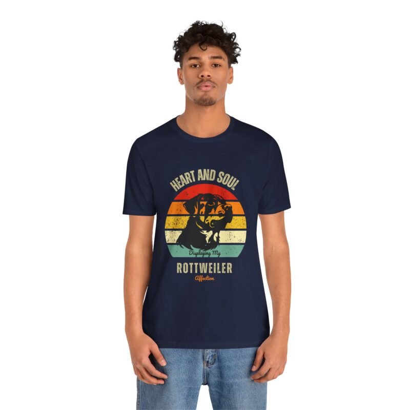 Heart n Soul Displaying My Rottweiler Affection T-Shirt – Unisex Jersey Short Sleeve Shirt - Image 34