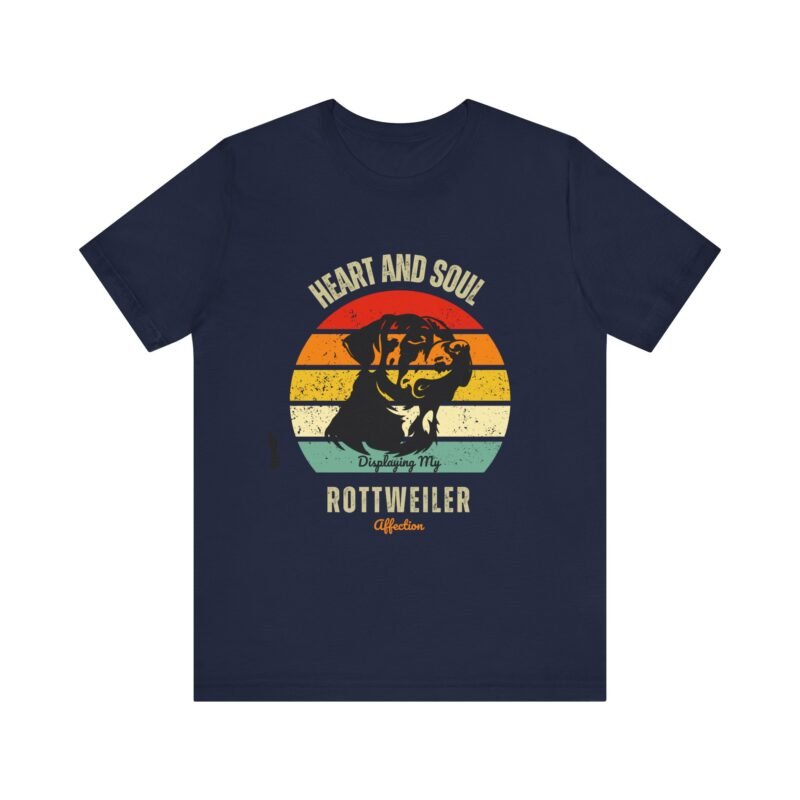 Heart n Soul Displaying My Rottweiler Affection T-Shirt – Unisex Jersey Short Sleeve Shirt - Image 29
