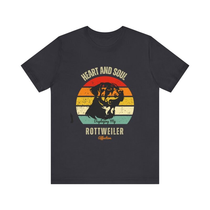 Heart n Soul Displaying My Rottweiler Affection T-Shirt – Unisex Jersey Short Sleeve Shirt - Image 22