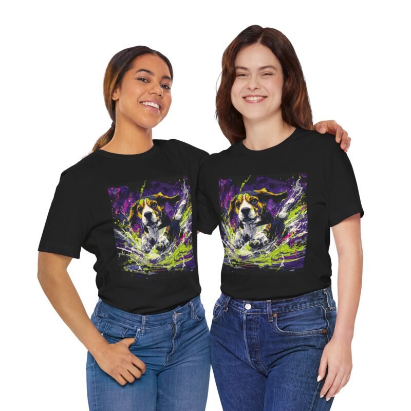 Beagle Splash Zone Tee – Retro Comic Style T-Shirt - Unisex Graphic Tee - Image 6