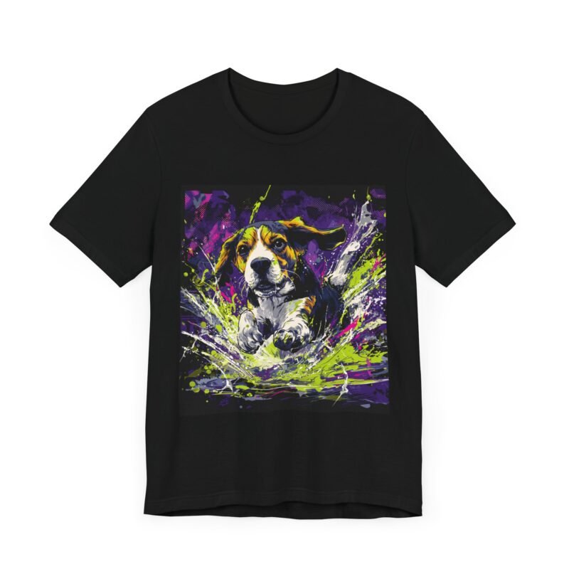 Beagle Splash Zone Tee – Retro Comic Style T-Shirt - Unisex Graphic Tee - Image 3