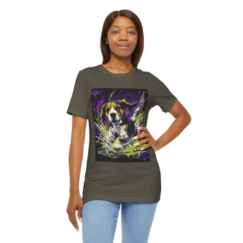 Beagle Splash Zone Tee – Retro Comic Style T-Shirt - Unisex Graphic Tee - Image 19
