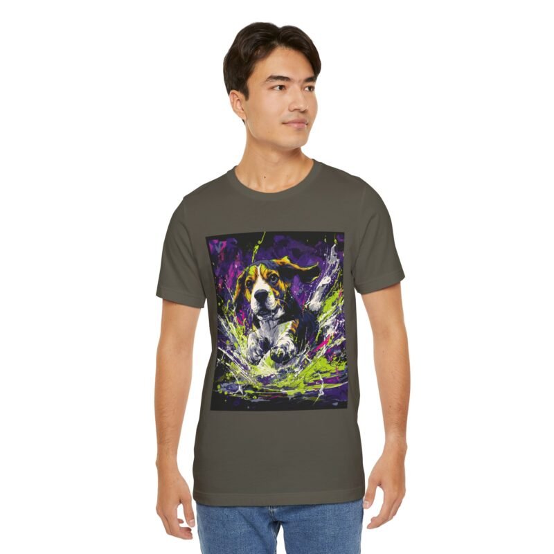 Beagle Splash Zone Tee – Retro Comic Style T-Shirt - Unisex Graphic Tee - Image 20