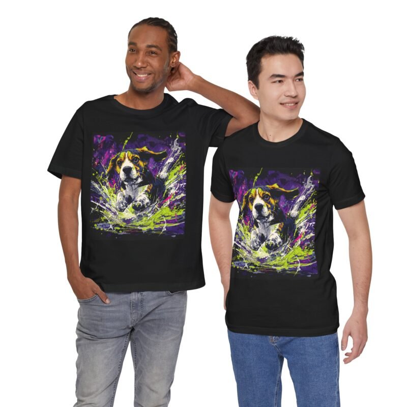 Beagle Splash Zone Tee – Retro Comic Style T-Shirt - Unisex Graphic Tee - Image 5