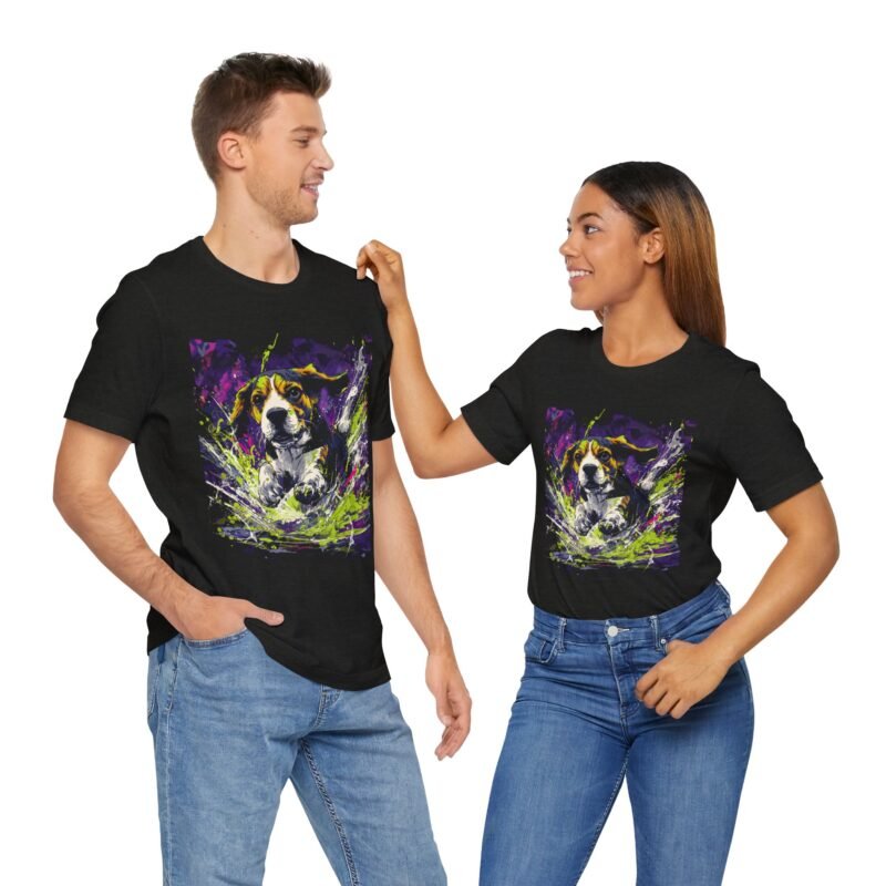 Beagle Splash Zone Tee – Retro Comic Style T-Shirt - Unisex Graphic Tee - Image 12