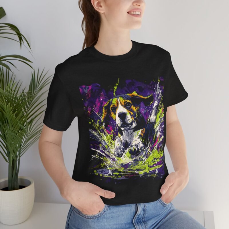 Beagle Splash Zone Tee – Retro Comic Style T-Shirt - Unisex Graphic Tee - Image 13