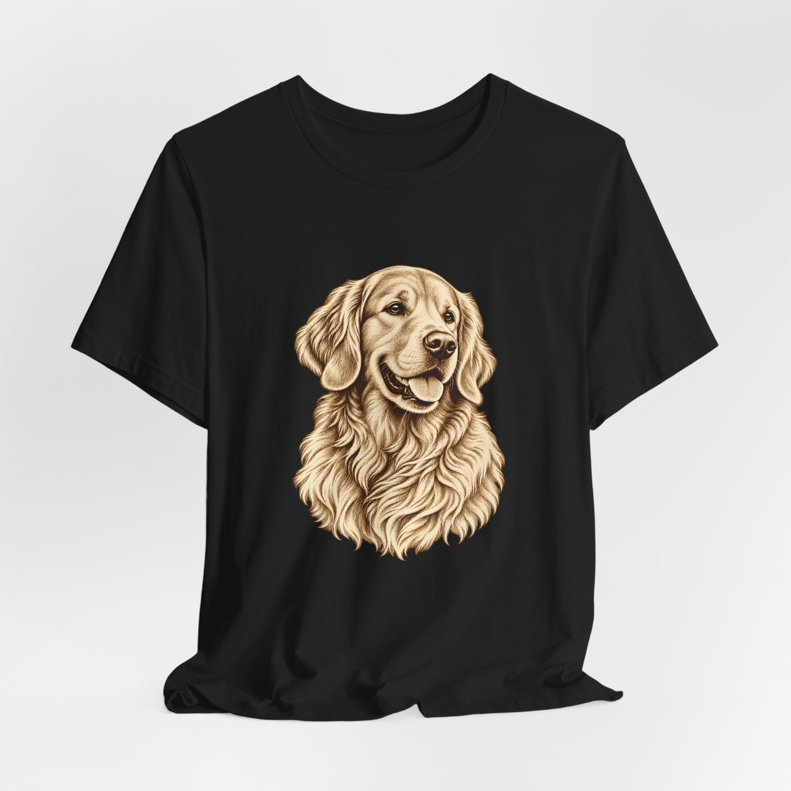 Golden Retriever Vintage Portrait T-Shirt – Unisex - Image 4