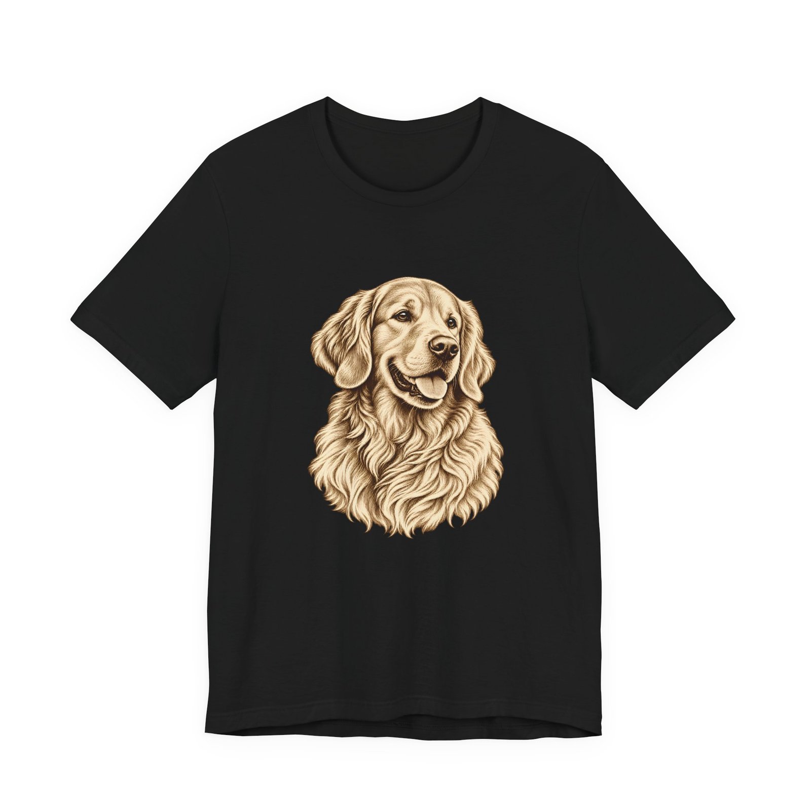 Golden Retriever Vintage Portrait T-Shirt – Unisex