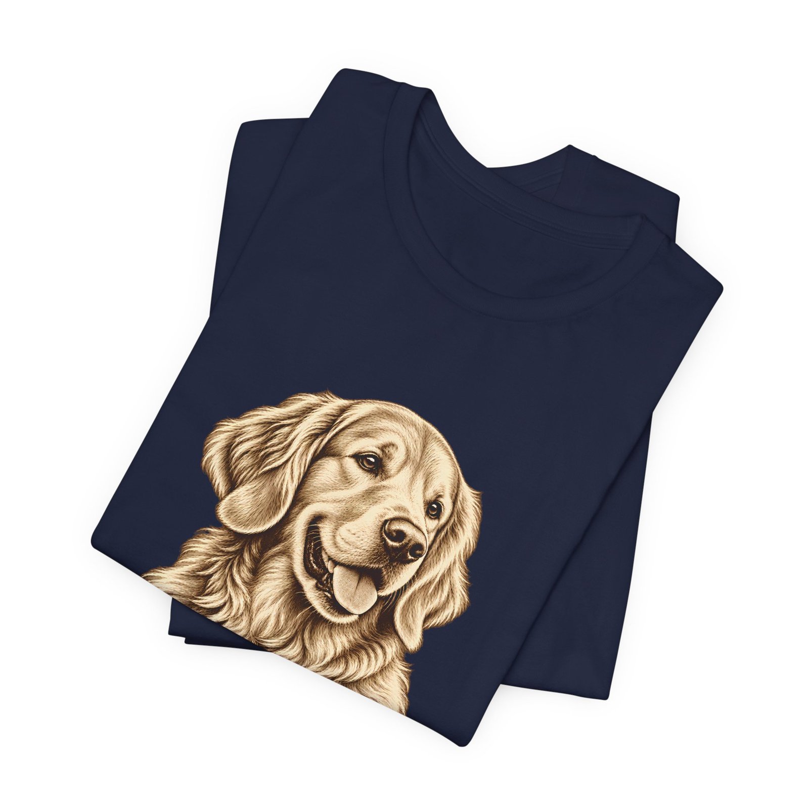 Golden Retriever Vintage Portrait T-Shirt – Unisex - Image 11