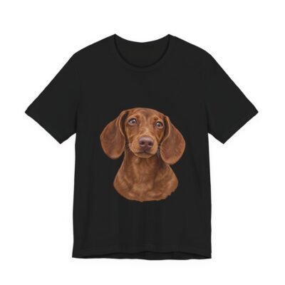 Brown Dachshund Vintage Portrait T-Shirt – Unisex