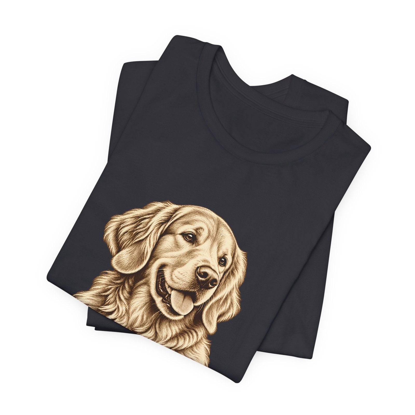 Golden Retriever Vintage Portrait T-Shirt – Unisex - Image 7
