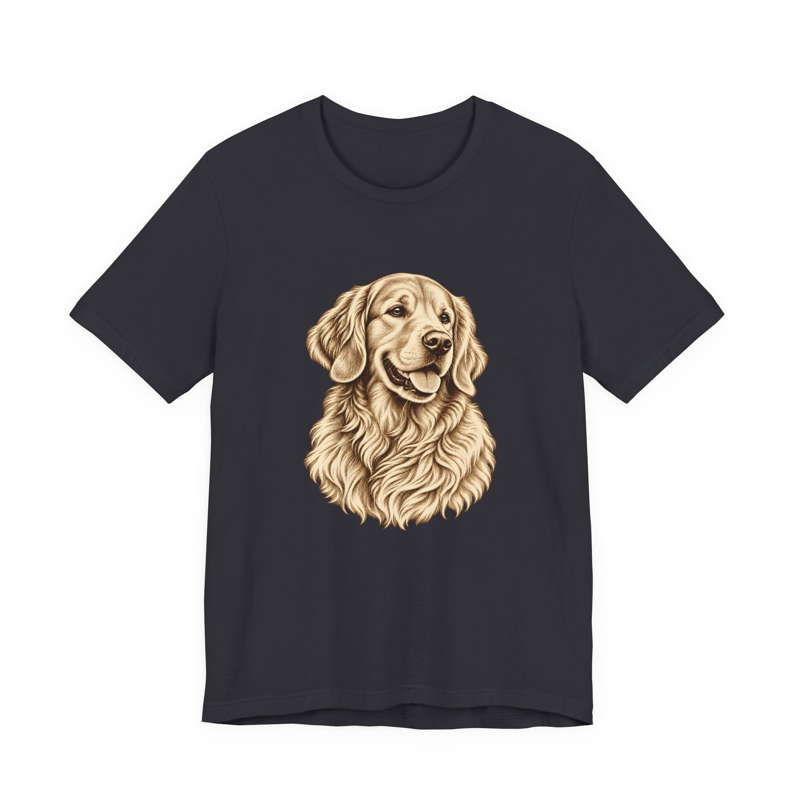 Golden Retriever Vintage Portrait T-Shirt – Unisex - Image 5