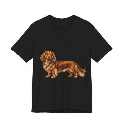 Long-Haired Dachshund Vintage T-Shirt – Unisex