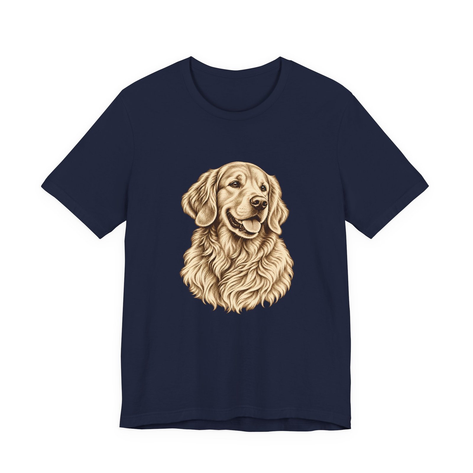Golden Retriever Vintage Portrait T-Shirt – Unisex - Image 9