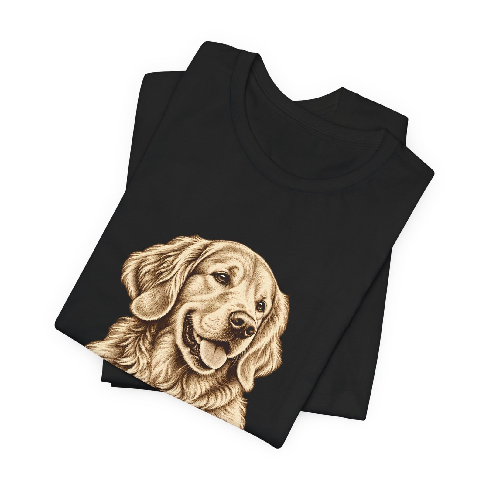 Golden Retriever Vintage Portrait T-Shirt – Unisex - Image 3
