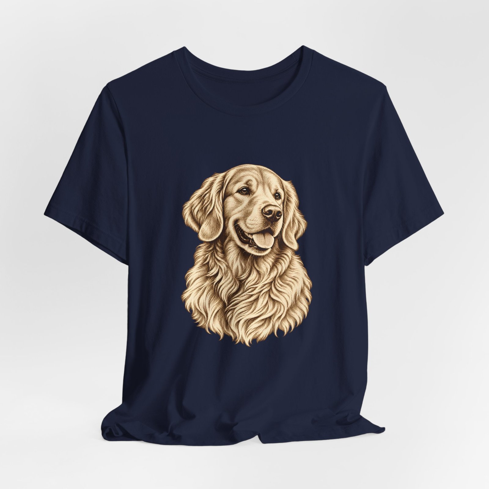 Golden Retriever Vintage Portrait T-Shirt – Unisex - Image 12